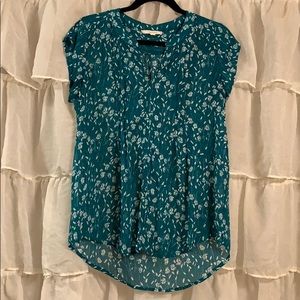 fun 2 fun Split Neck Blouse